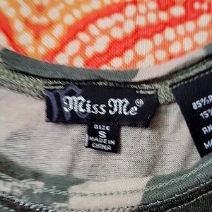 Olive Green Camouflage Top